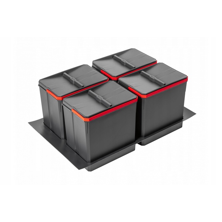 Container pentru segregare, GTV, AxiSpace pentru sertar 800 mm 4X15L