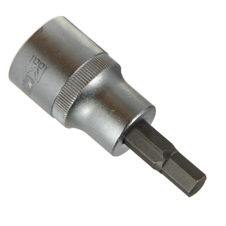 Cheie imbus 1/2" 7mm KRAMP, din otel crom-vanadiu, rezistent la coroziune