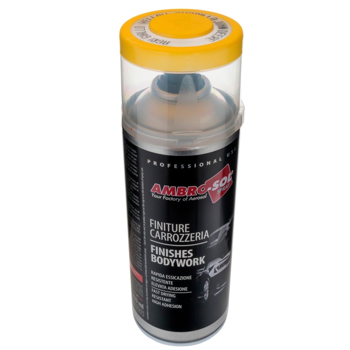 Vopsea spray acrilica, Ambro-Sol, rezistenta UV, galben, 400ml