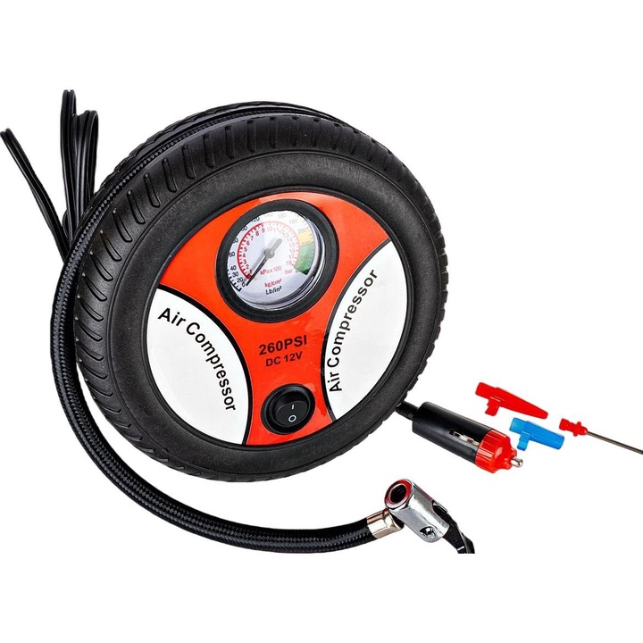 Автомобилен компресор, GMP, 12V, 90W, 18 bar