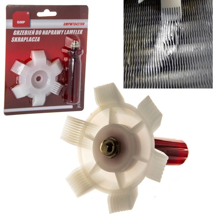 Fésű a hűtőbordák javításához