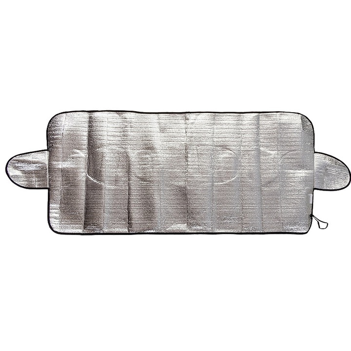 Protectie parbriz exterior, vara-iarna, antiinghet, 100x200cm, cu 2 clapete 25 cm, Carmotion 58552