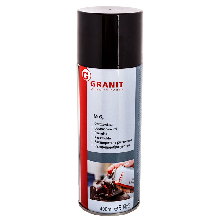 Rozsdaeltávolító oldat, német, GRANIT, 400ml