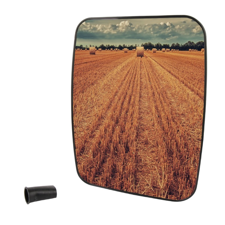 Oglinda universala cu incalzire, Solus, 296 x 215 mm, Compatibil John Deere/Massey Ferguson, Negru