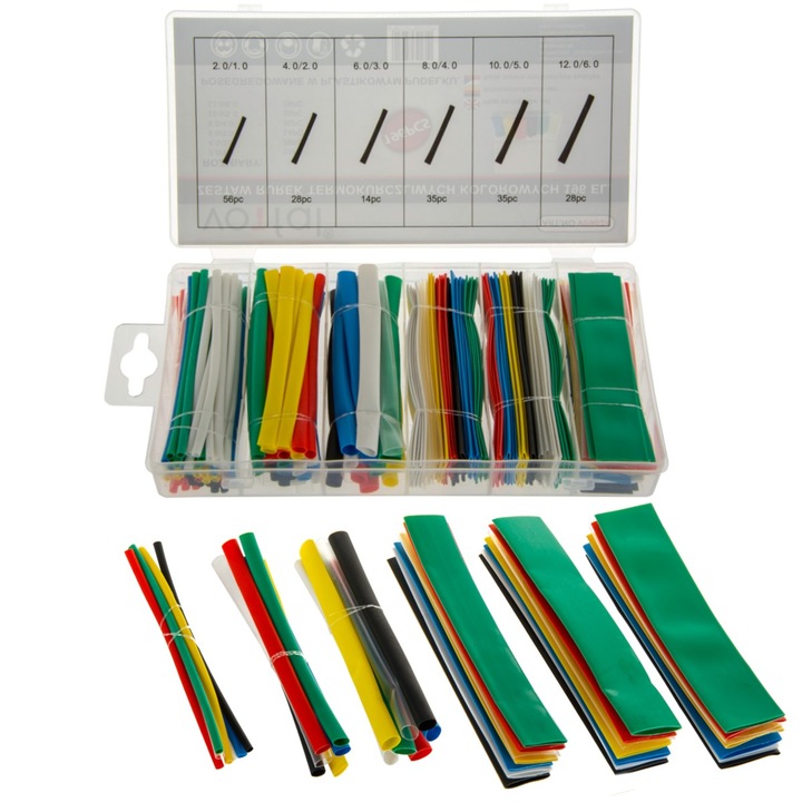 Set tuburi termocontractabile 196buc