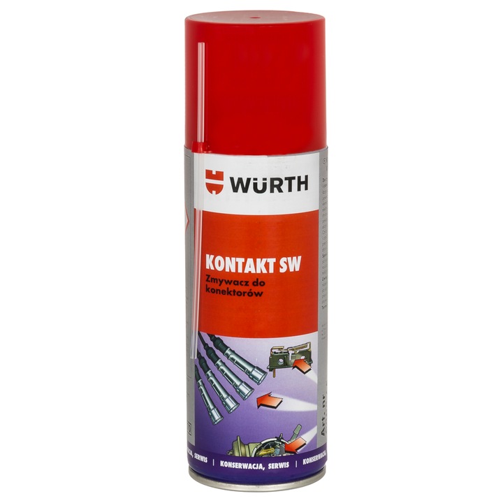 Csatlakozótisztító spray, Wurth, 200 ml