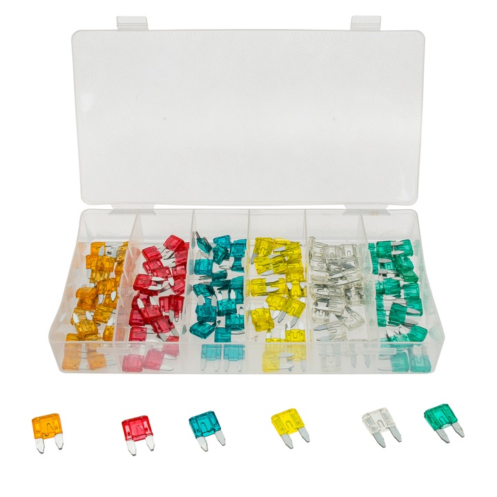 Mini penge biztosíték készlet, 120 db