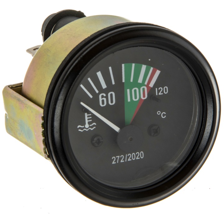 Vízhőmérséklet jelző, GMP, Zetor, 60mm, fekete/arany