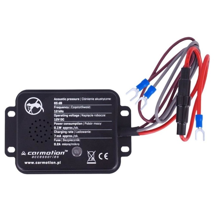 Репелер против гризачи, Carmotion 58109, за Автомобил, Електронен, Акустичен, 12 V, 1 брой