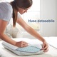 Perna ortopedica pentru dormit NextWave, Spuma cu Memorie cu gel ventilata, Husa detasabila cu 2 zone termice, ergonomica pentru Gat si Suport Cervical, Ideala pentru dormitul lateral, spate sau stomac