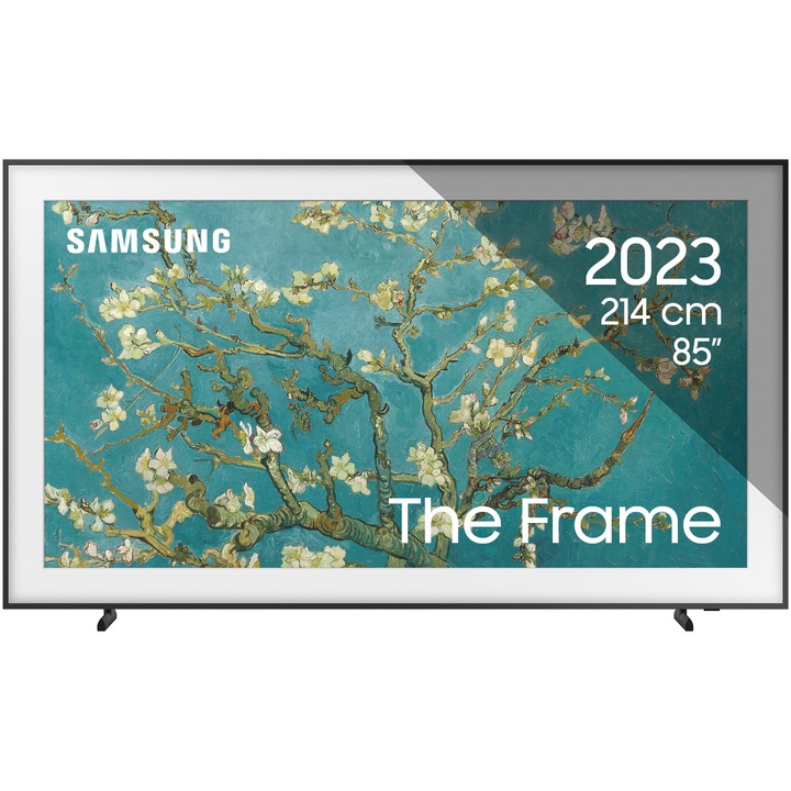 Телевизор SAMSUNG Tablou QLED The Frame 85LS03BG, 85" (214 см), Smart, 4K Ultra HD, 100Hz, Клас G (Модел 2023)