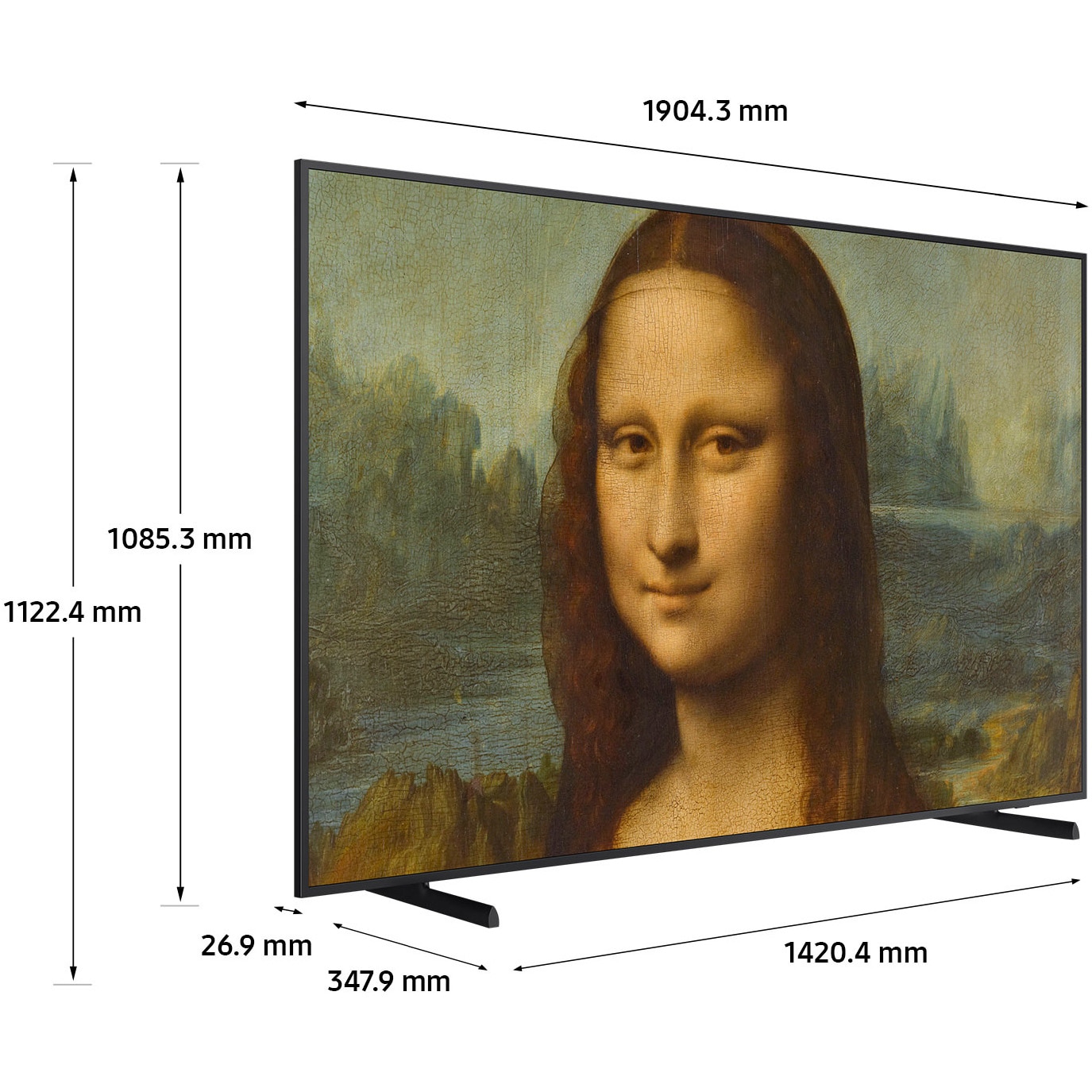 Televizor SAMSUNG Tablou QLED The Frame 85LS03BG, 214 cm, Smart, 4K Ultra HD, 100Hz, Clasa G