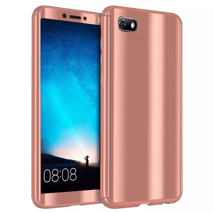 Калъф 360 Mirror Case за Huawei Y5 (2018), розово злато