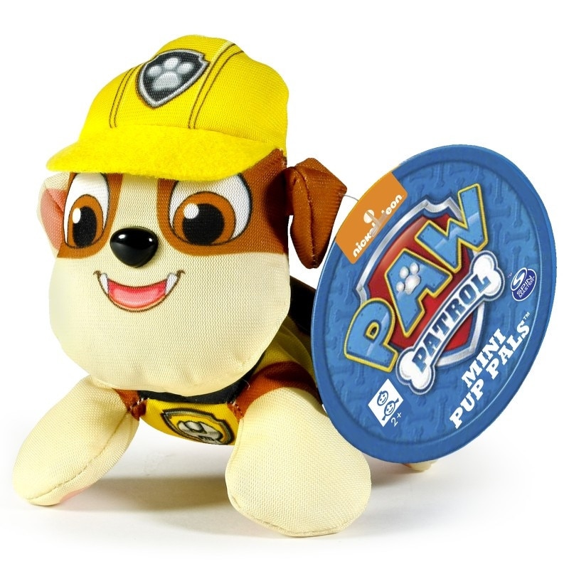 Jucarie de plus mini Paw Patrol, Rubble