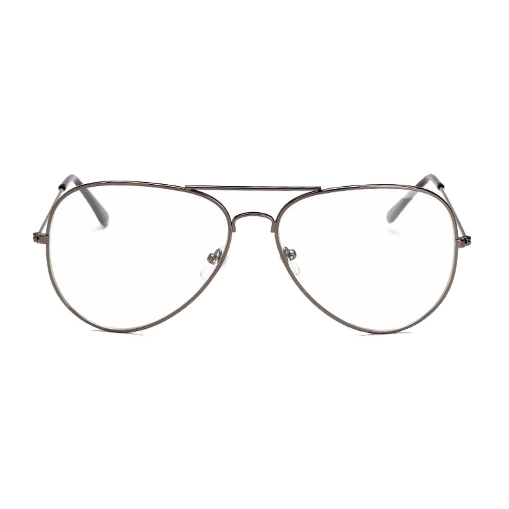 Ochelari cu rame model aviator unisex clasique, gri cenusiu, DyStyle