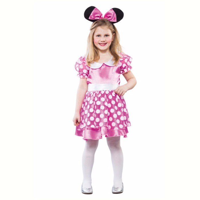 Costum Pink Mouse Girl 4-6 ani EuroCarnavales