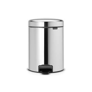 Cos gunoi inox cu pedala, Brabantia, NewIcon, 5 l lucios Cos gunoi inox cu pedala, Brabantia, NewIcon, 5 l lucios