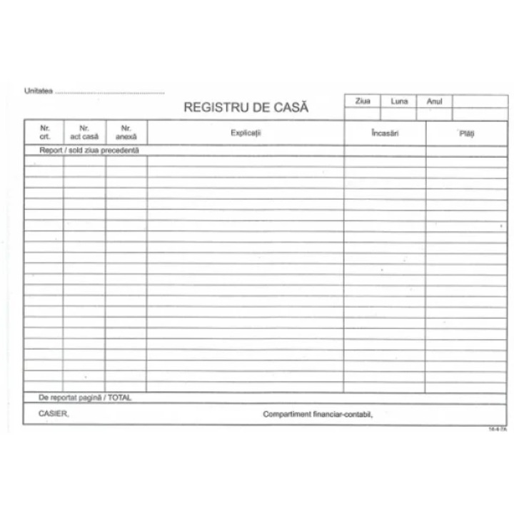 Registru de casa 2 simplu