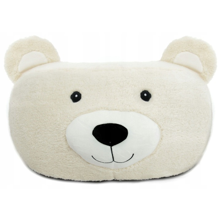 Fotoliu Puf pentru Copii, Plus, Gonfabil, 60x30 cm, fermoar, greutate maxima 150 kg, bej