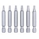 Set de biti original Einhell din 34 de piese, set biti pentru surubelnite, 18x biti 25 mm, 11x biti 50 mm, 3x insertii chei tubulare, 1x freza, 1x suport biti cu schimbare rapida si cutie transport