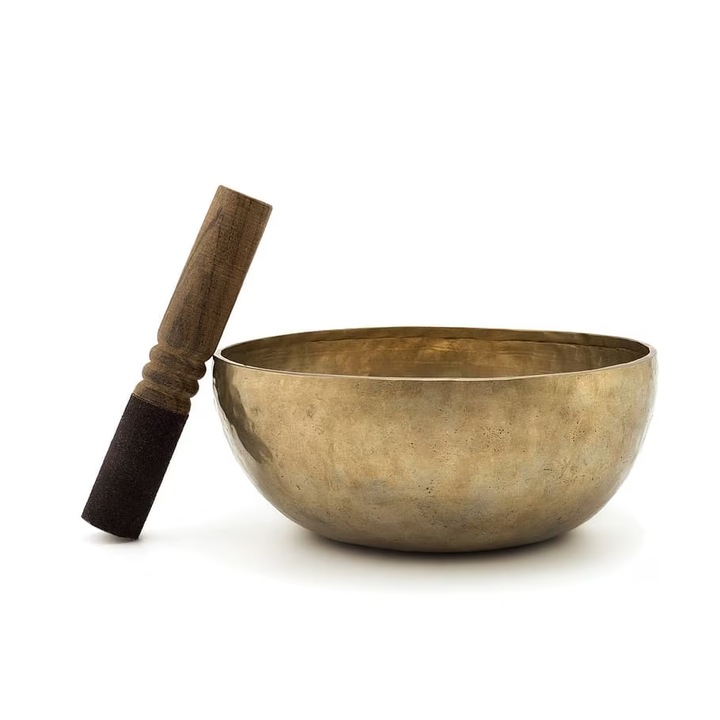 Bol terapeutic, fabricat manual in Nepal, din 7 metale, diametru 21 cm