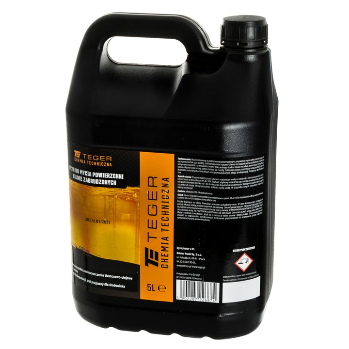 Lichid pentru spalarea suprafetelor foarte murdare, Teger, 5 l