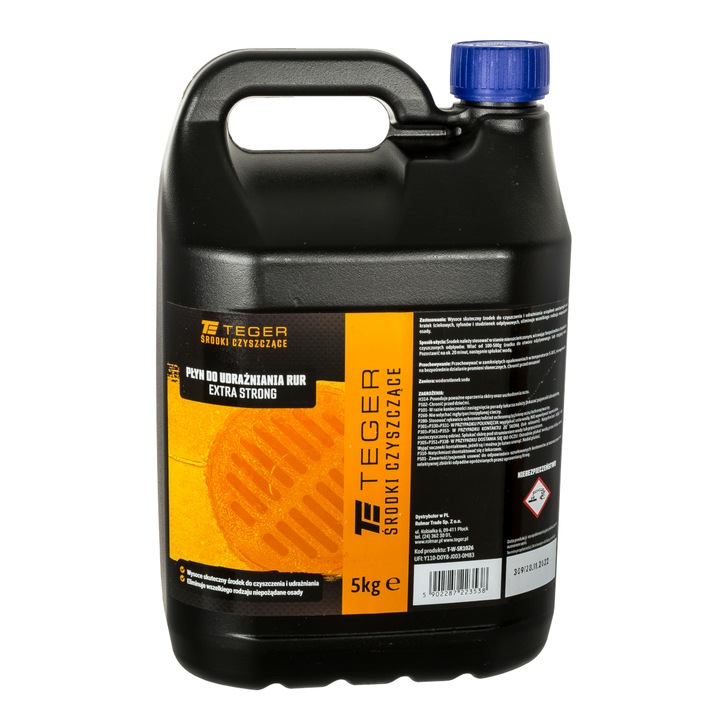 Solutie de curatat tevi, Teger, Extra puternic, 5 kg