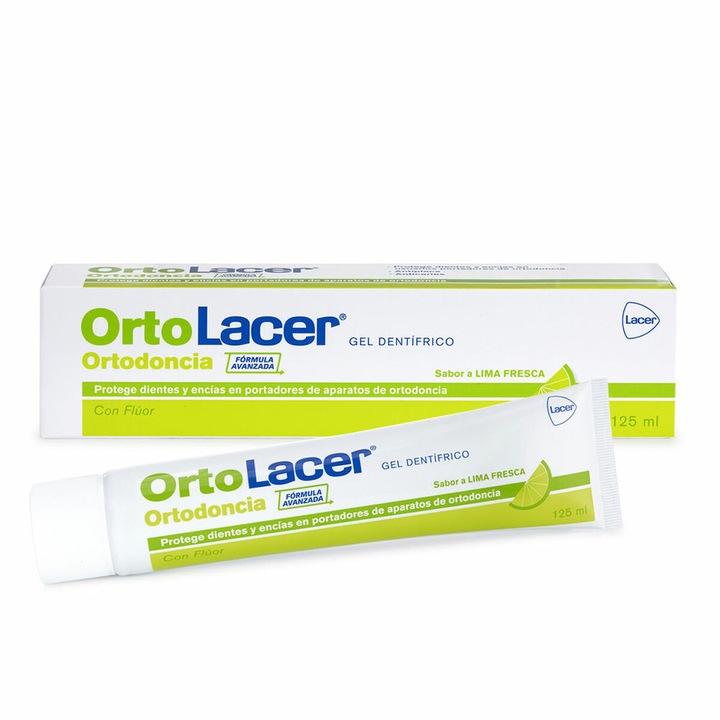 Lacer Ortodoncia fogkrém, 125 ml, lime ízű