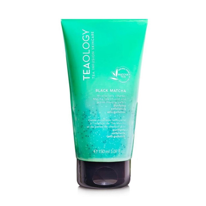 Gel de curatare faciala Teaology Black Matcha Micelar, 150 ml, vegan, fara sapun