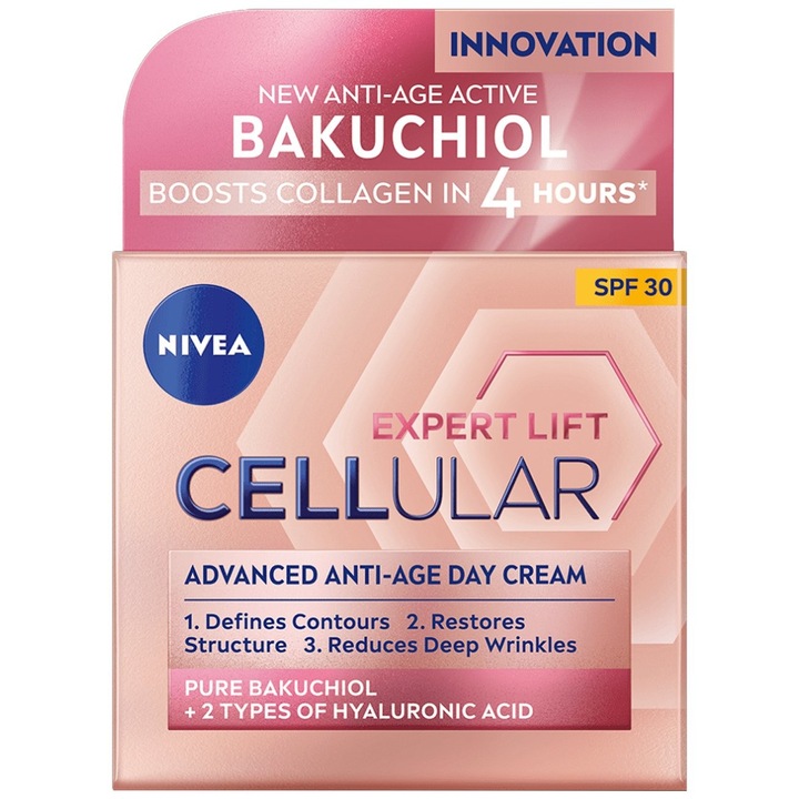 Crema anti-imbatranire, Cellular Filler, Nivea, SPF 30, 50 ml