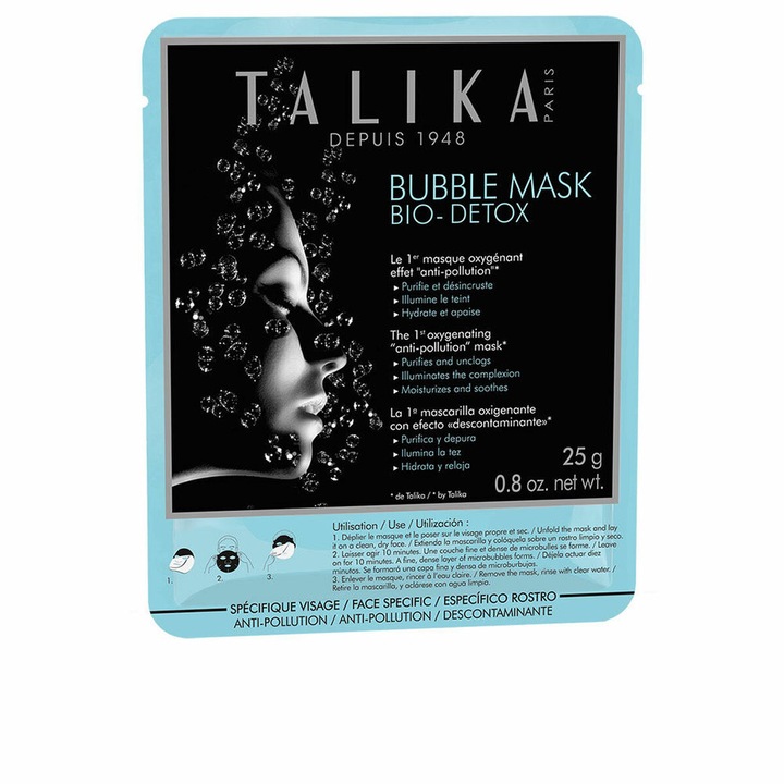 Masca detoxifianta Talika, 25 g, hidratanta, iluminatoare