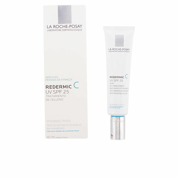 Ránctalanító arckrém, Redermic C UV, La Roche Posay, SPF 25, C-vitamin, 40 ml