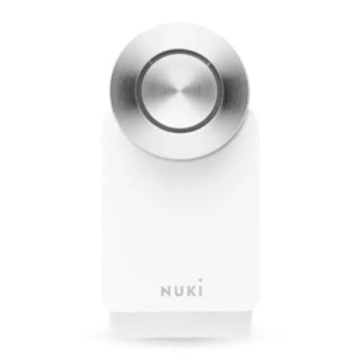 Incuietoare inteligenta Nuki Smart Lock 3.0 PRO White, Wi-Fi integrat, Bluetooth 5.0