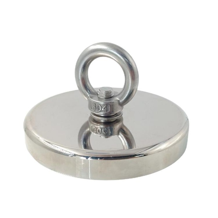 Magnet de neodim, Otel, Argintiu