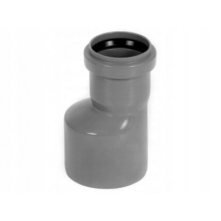 Reductor canalizare, Aquer, Polipropilena, 50x40 mm, Gri