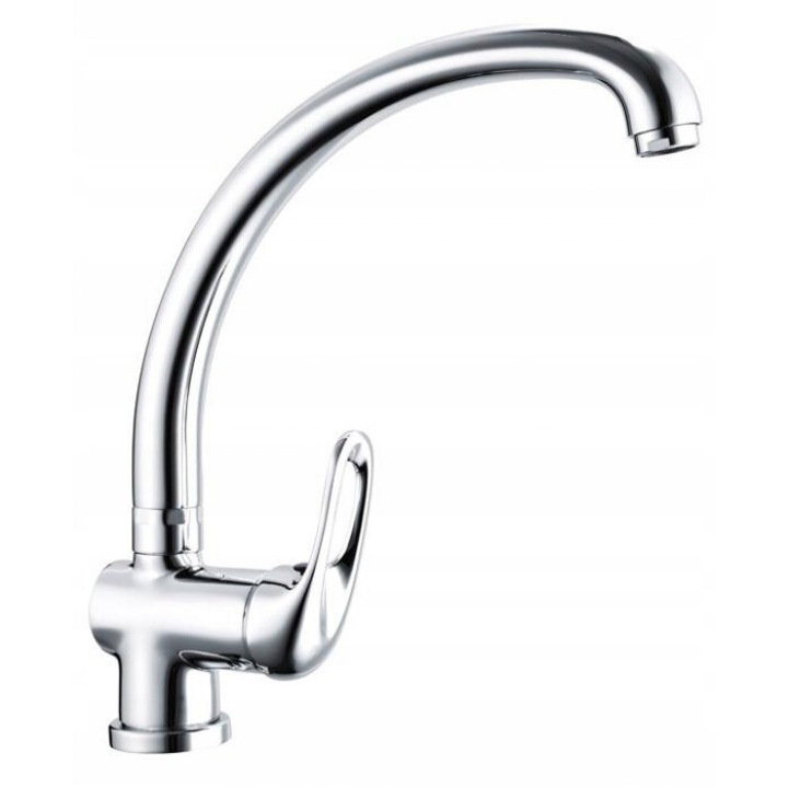 Mosogató csaptelep nagy mobil szájjal, gyémánt, 350 mm, króm