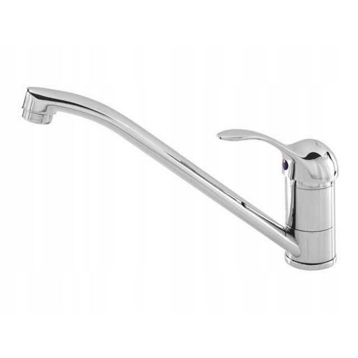 Konyhai mosogató csaptelep, Gyémánt, 350 mm, Króm