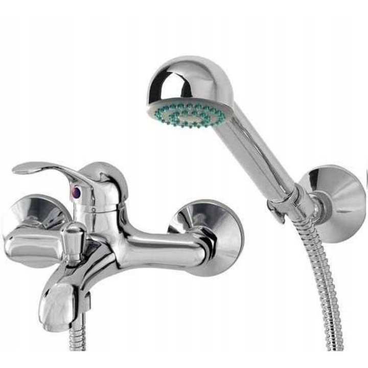 Baterie de cada cu dus, Diamond, 1/2 x 3/4 inch, Alama, Argintiu