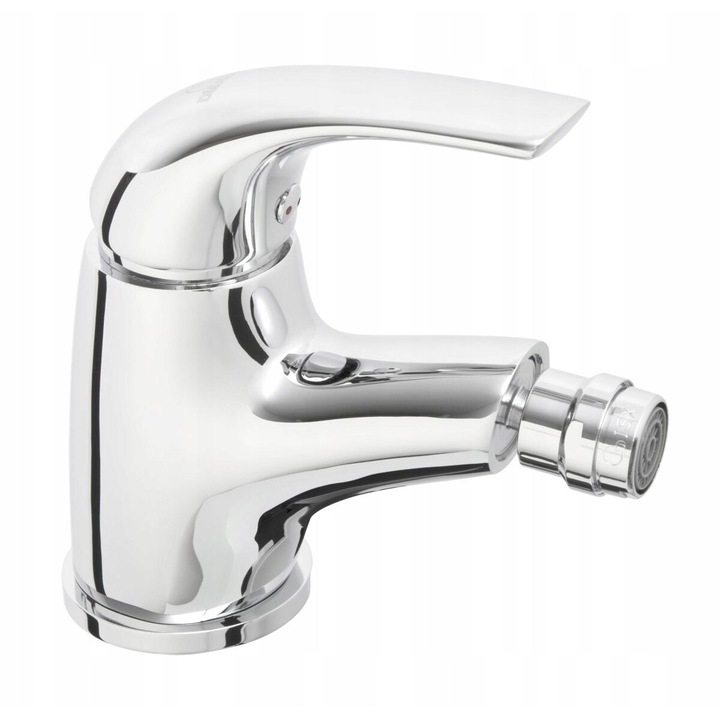 Baterie pentru bideu cu garnitura, Diamond, 350 mm, Alama, Argintiu