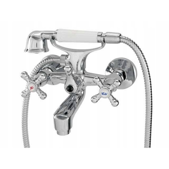 Mosócsaptelep, gyémánt, 350 mm, sárgaréz, ezüst