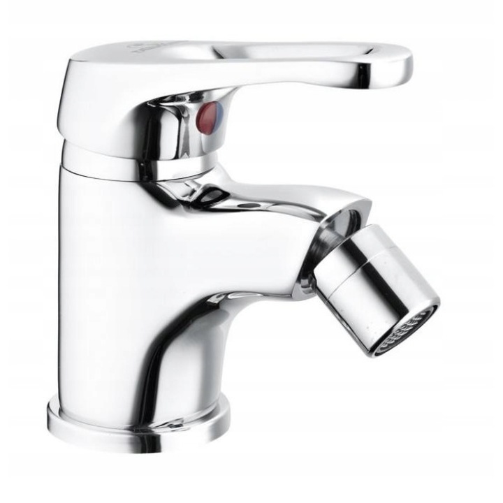 Baterie pentru bideu cu garnitura, Diamond, 350 mm, Alama, Argintiu