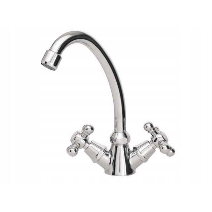 Mosócsaptelep, gyémánt, 350 mm, sárgaréz, ezüst