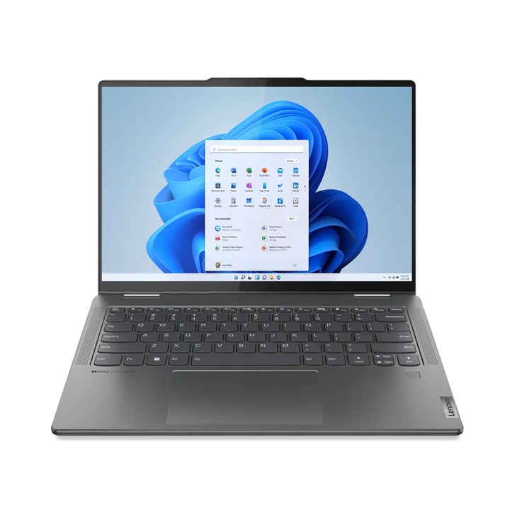 Lenovo Yoga 7 14ARP8 14.0" WUXGA laptop, AMD Ryzen 5-7535U, 16GB, 512GB SSD, AMD Radeon™ 660M, Windows 11 Home, Magyar billentyűzet, Szürke