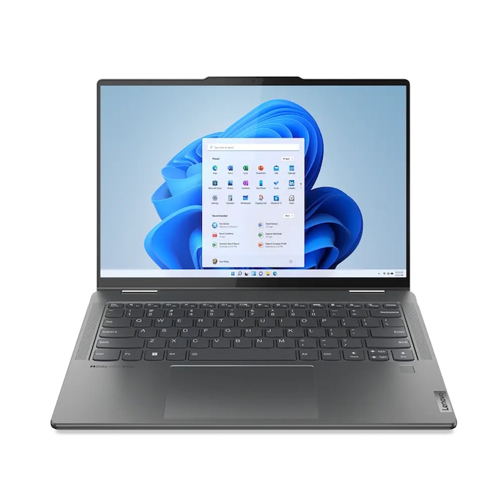 Lenovo Yoga 7 14ARP8 14.0" Touch WUXGA laptop, AMD Ryzen 5 7535U, 16GB RAM, 512GB SSD, AMD Radeon™ 660M, Windows 11 Home, Magyar billentyűzet, Szürke