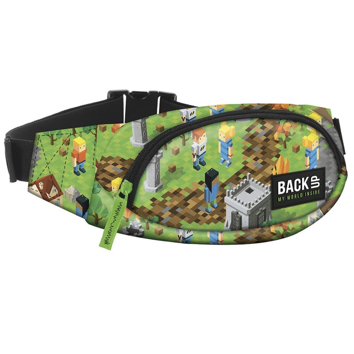 Чанта за момче пикселиран модел Backup Multicolor