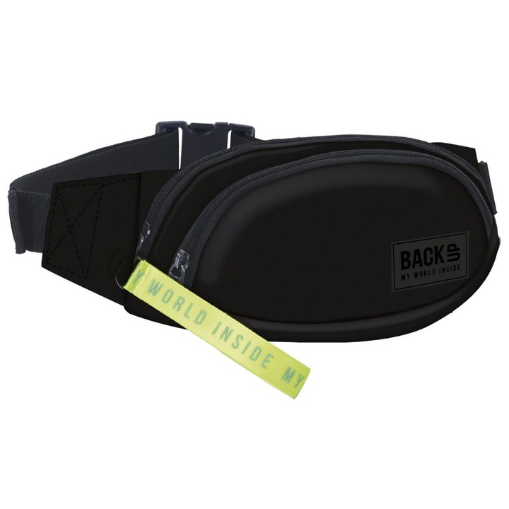 BackUp kétzsebes övtáska - Fluo black