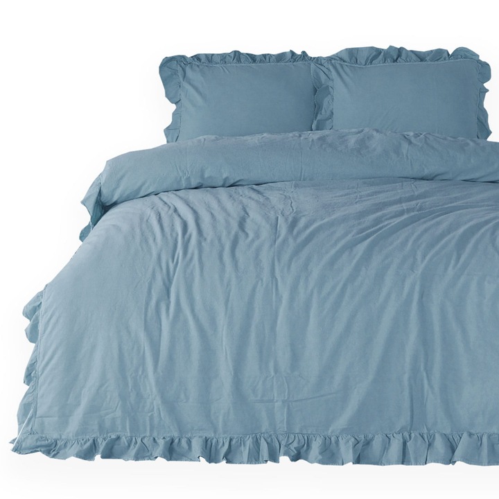 Set lenjerie de pat Darymex, 200x220cm, 2 persoane 70x80cm, bumbac