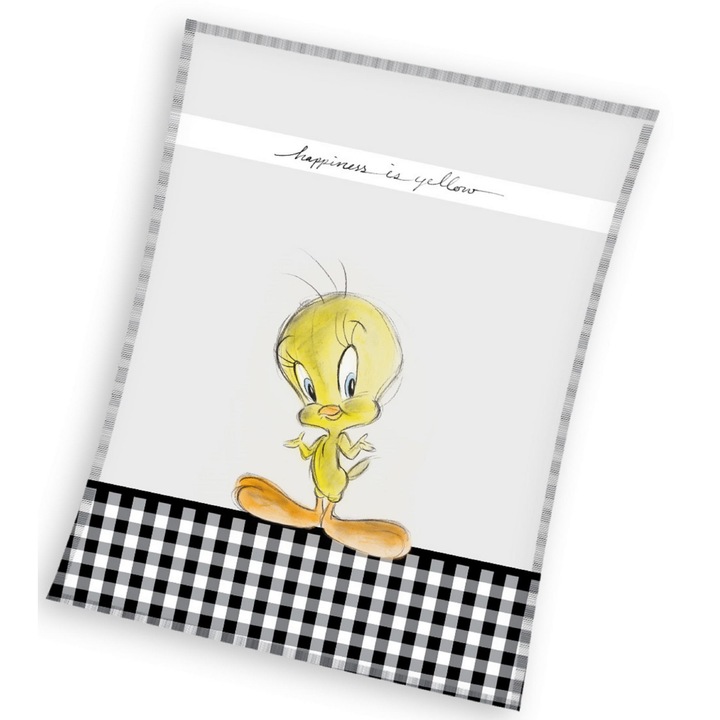 Takaró 130x170 LOONEY TUNES - TWEETY Elvarázsolt dallamok