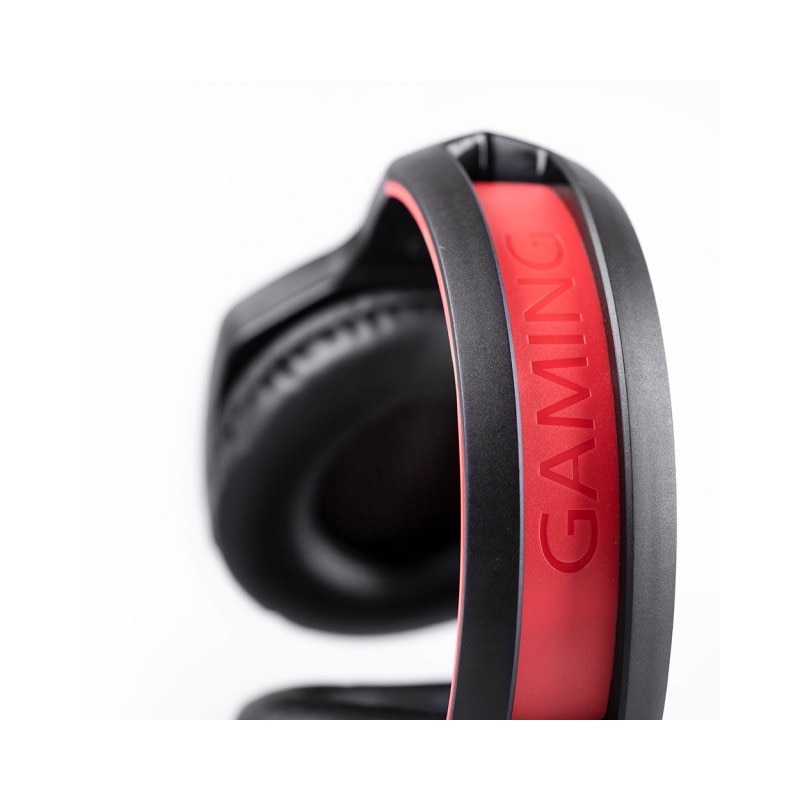 Casti cu fir, Orava, 20 – 20.000 Hz, 3,5 mm, USB, Negru/Rosu