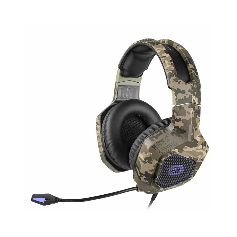 Casti cu microfon, Orava, LIVEBASS-2C, 20 – 20.000 Hz, Camuflaj